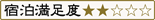 宿泊満足度2点