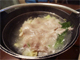 豚肉・白菜・ネギ・エノキの白湯鍋