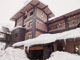 降りしきる雪が山深い秘湯を思わせる